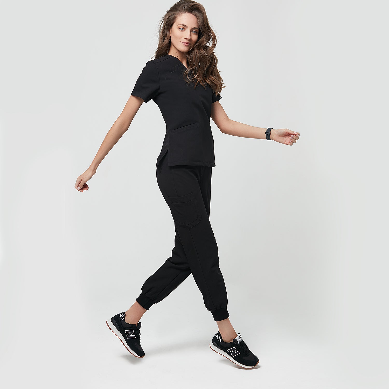 Dámské zdravotnické jogger kalhoty - BLACK