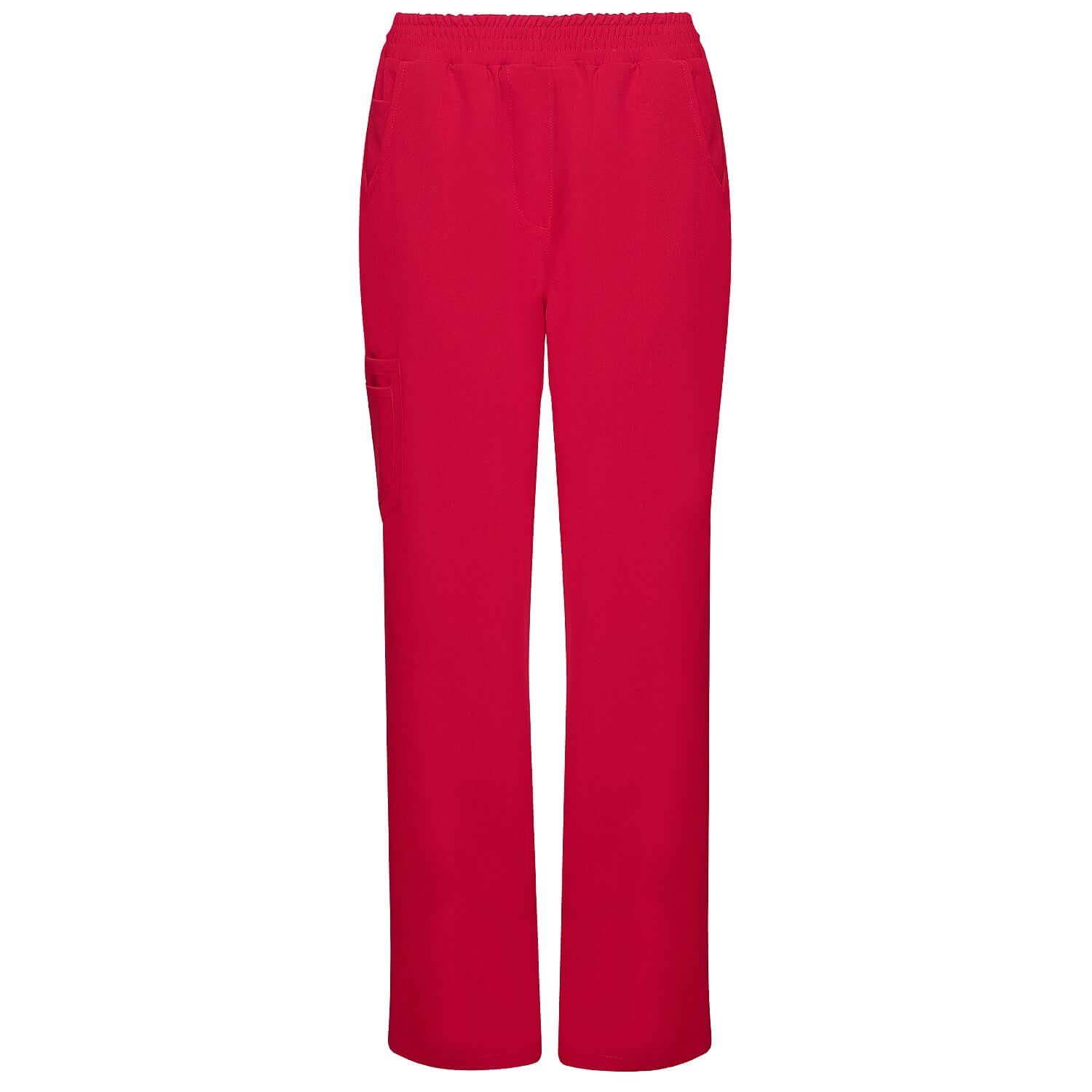 Women's wide medical trousers - RED CHERRY