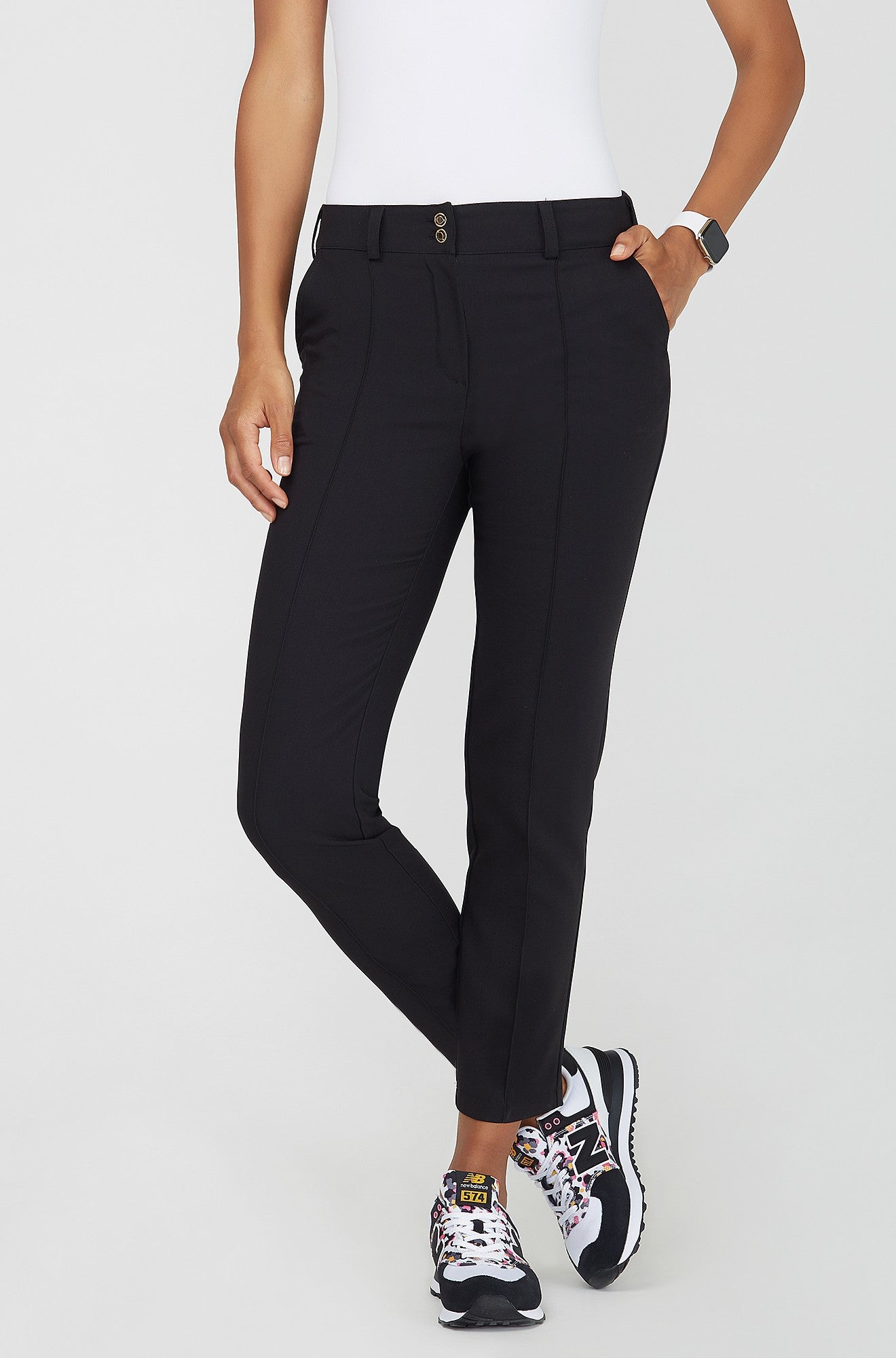 LYDIA Medical Cigarette Pants - BLACK