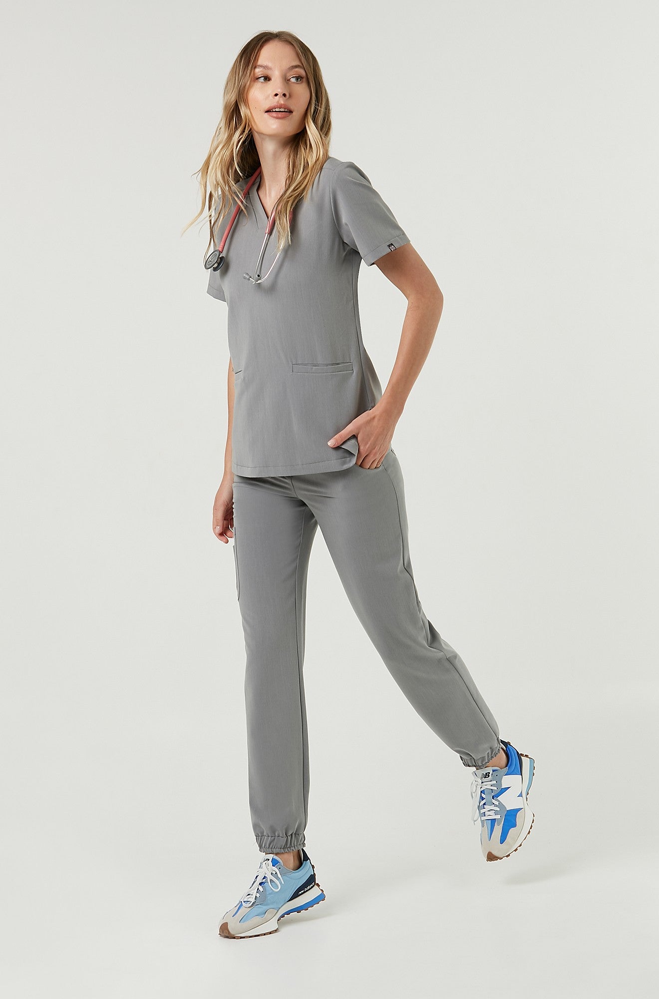 Medical jogger pants outlet - MISTY GREY