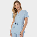 Megkötős orvosi tunika AMELIA - BABY BLUE