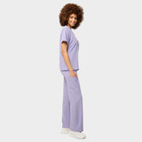 Női széles szárú orvosi nadrág - SOFT LILAC