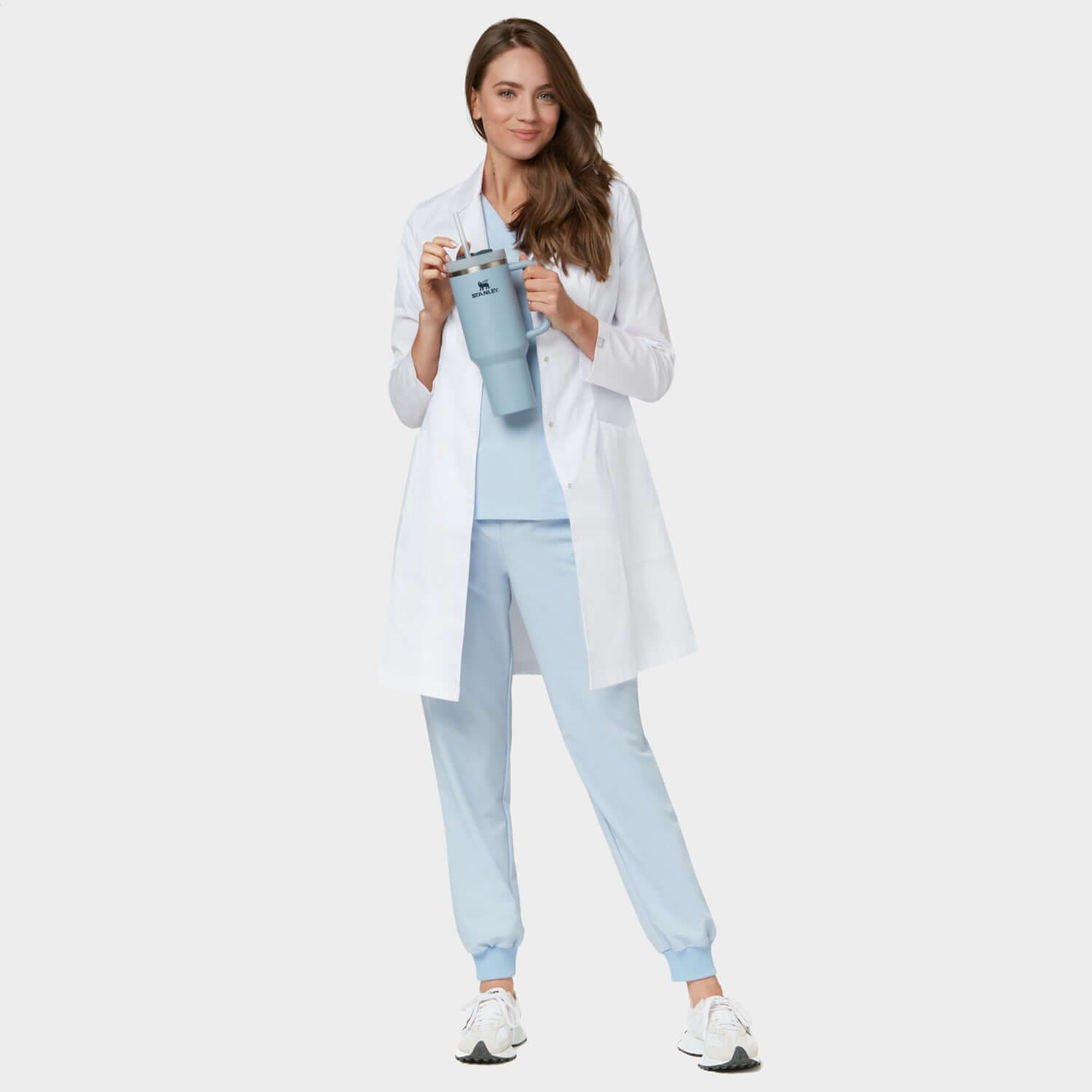 Női orvosi felső EMILY (scrubs) - BABY BLUE