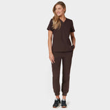 Női orvosi felső EMILY (scrubs) - DARK CHOCOLATE