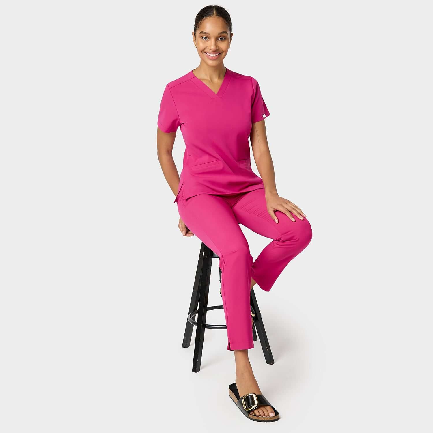 Bluza medyczna EMILY scrubs - RASPBERRY SORBET