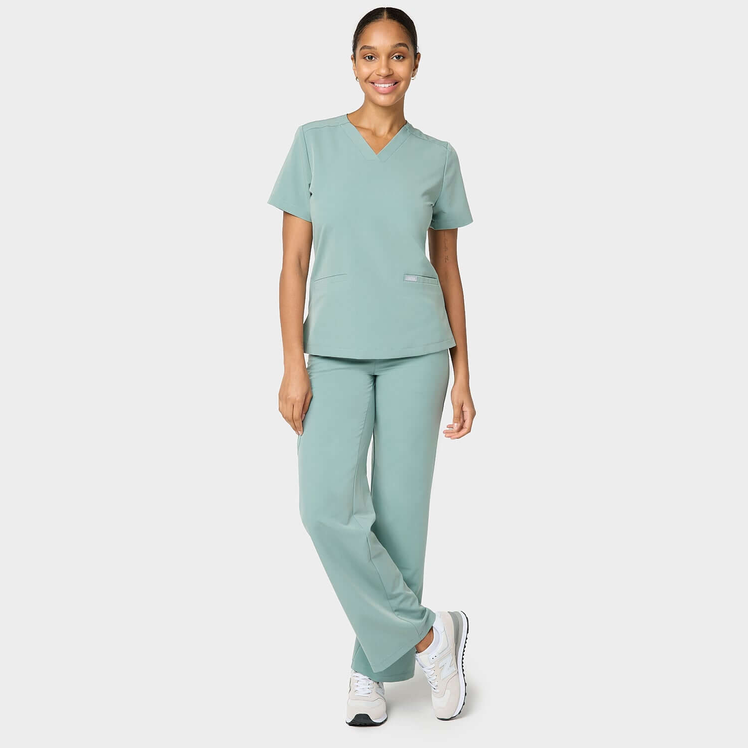 Női orvosi felső EMILY (scrubs) - SAGE GREEN