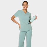 Női orvosi felső EMILY (scrubs) - SAGE GREEN