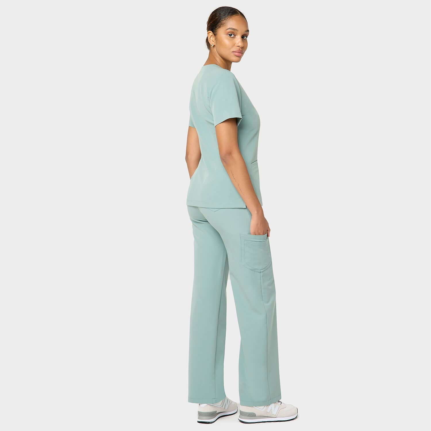 Női orvosi felső EMILY (scrubs) - SAGE GREEN