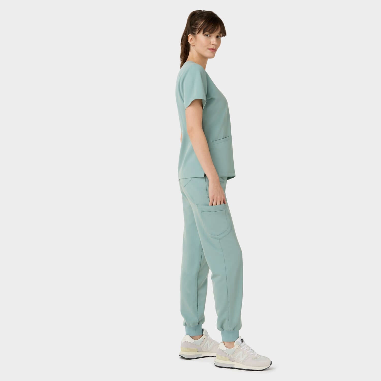 Női orvosi felső EMILY (scrubs) - SAGE GREEN