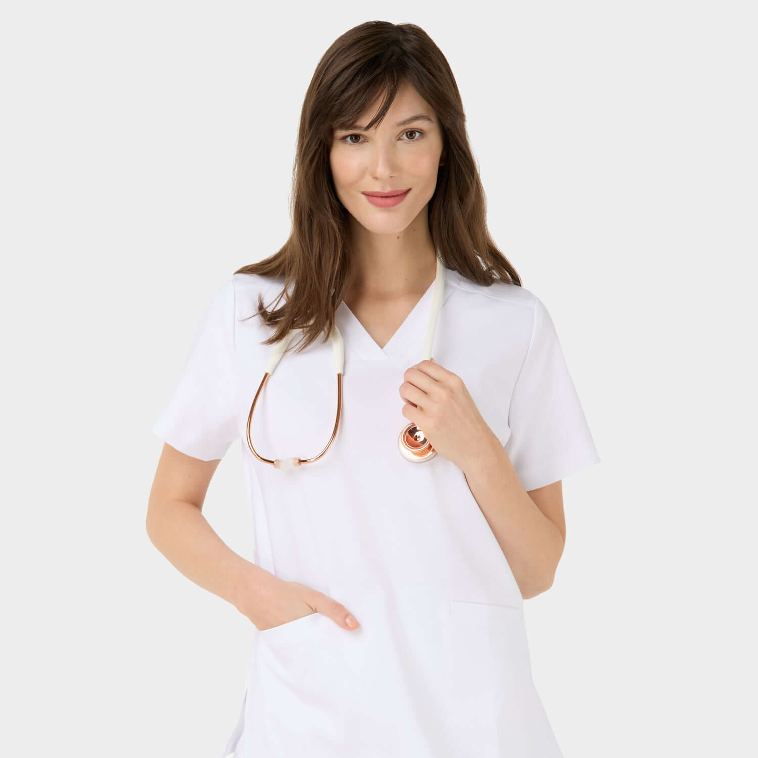 Zdravotní mikina EMILY scrubs - WHITE