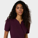 Megkötős orvosi tunika AMELIA - BURGUNDY