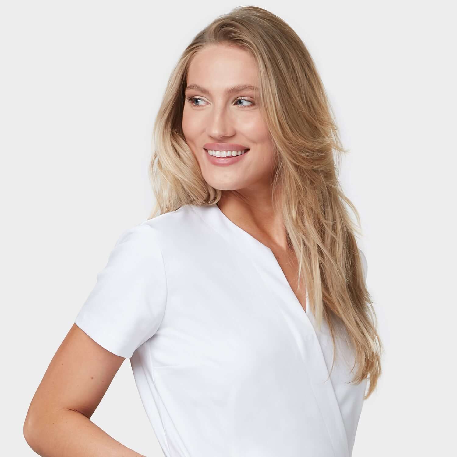 Fartuszek medyczny KATE - WHITE