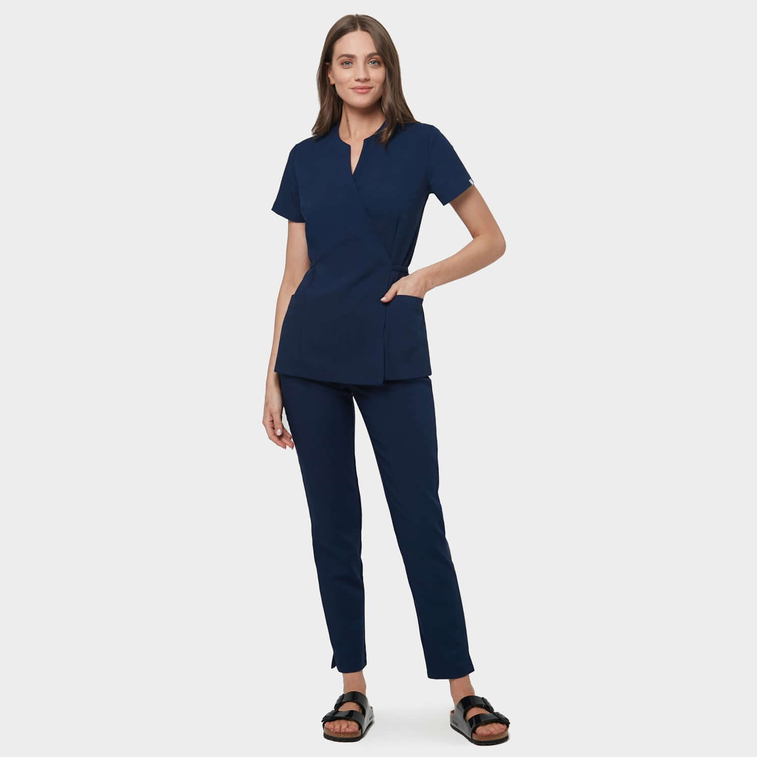 Megkötős orvosi tunika KATE - NAVY