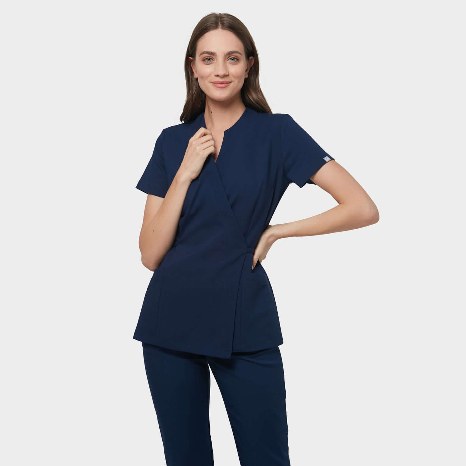 Megkötős orvosi tunika KATE - NAVY