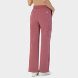 Women's wide medical trousers - WILD ROSE