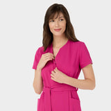 Zdravotnická halenka SOPHIA s vázáním - RASPBERRY SORBET