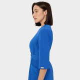 Megkötős orvosi tunika SOPHIA 3/4-es ujjal - ROYAL BLUE